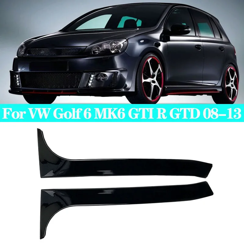 

For Volkswagen VW Golf 6 MK6 GTI R GTD 2008-2013 Car Rear Window Side Splitter Trunk Diffuser Canards Spoiler