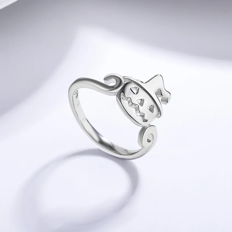 

925 Sterling Silver Halloween Adjustable Rings For Women Wedding Luxury Jewelry Accessories Wholesale Free Delivery Jewellery