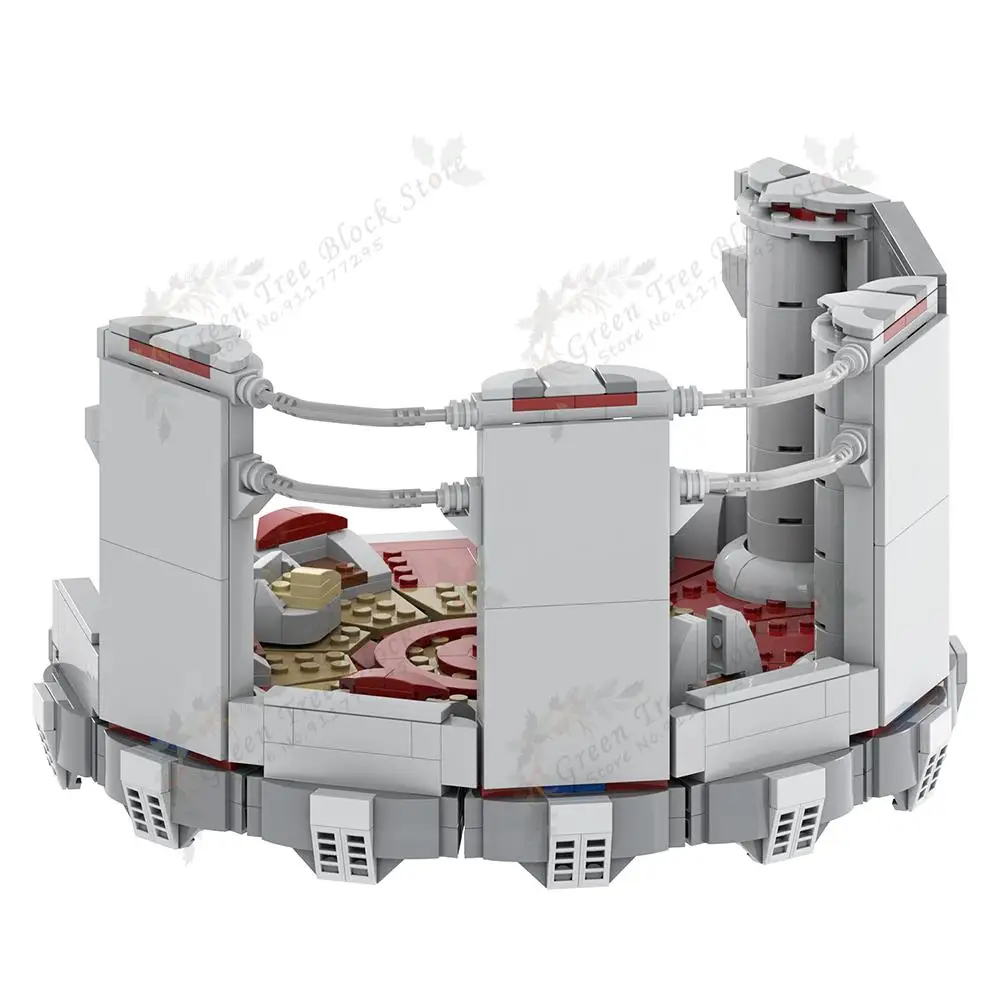 MOC2101 1233PCS Movie Jedi Council Conference MOC Building Blocks DIY Interstellar Sci-Fi Scene Model DIY Assemble Toys For Kids