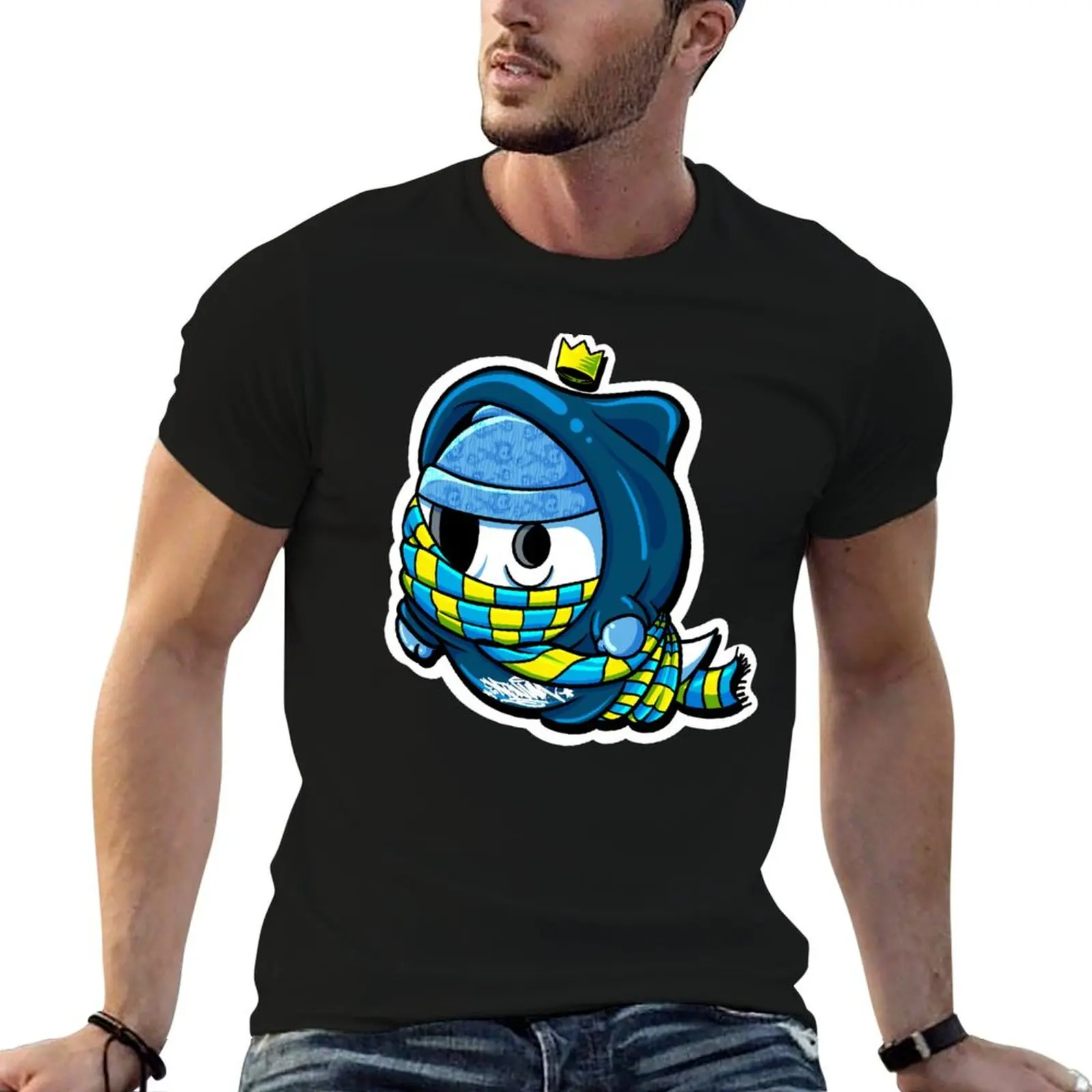 Wrapped Up Warm Lonely Ghost by Maniak T-Shirt Short sleeve tee custom t shirt t shirts for men