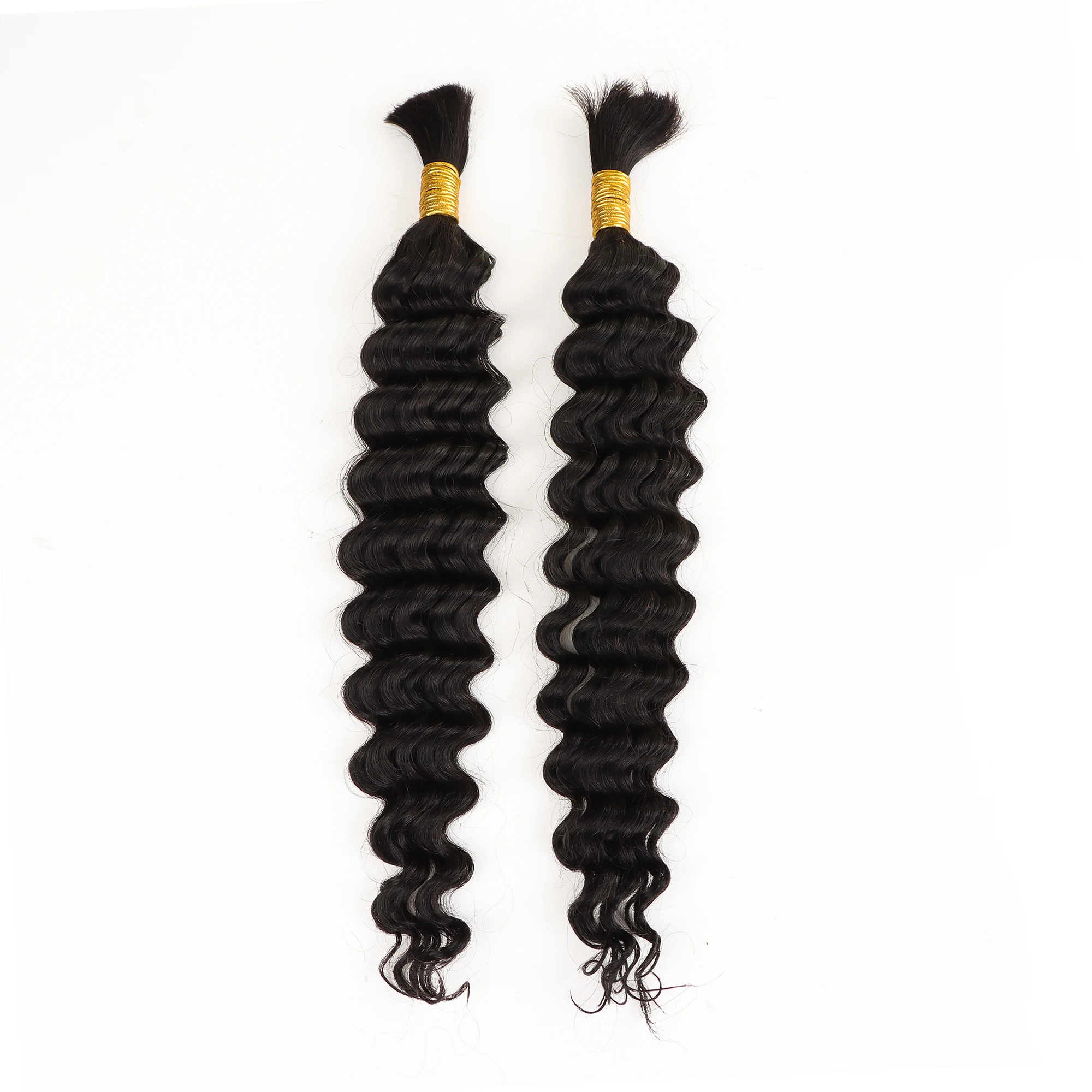 AHVAST deep wave100g extension boho braiding hair bundles boho braids hair natural black for braiding virgin hair extension