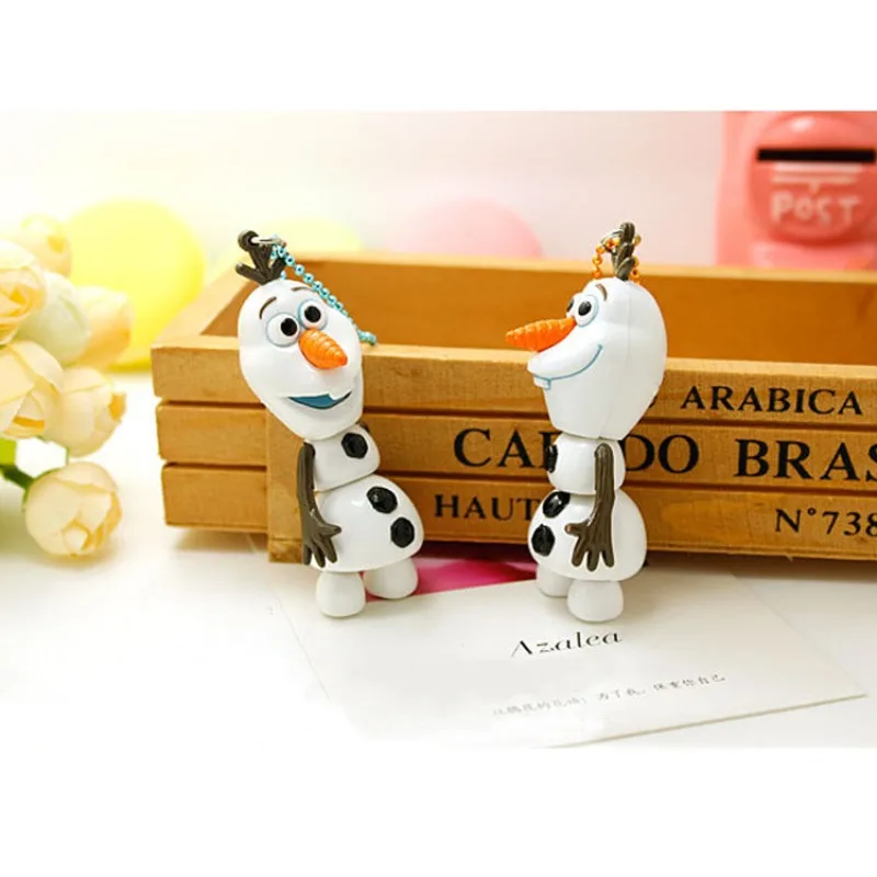 Disney Frozen Pupazzo di neve Olaf 4.5 cm Mini Figura Anime Decorazione Collezione Figurine Mini bambola Giocattoli Modello per Premio Piccoli regali