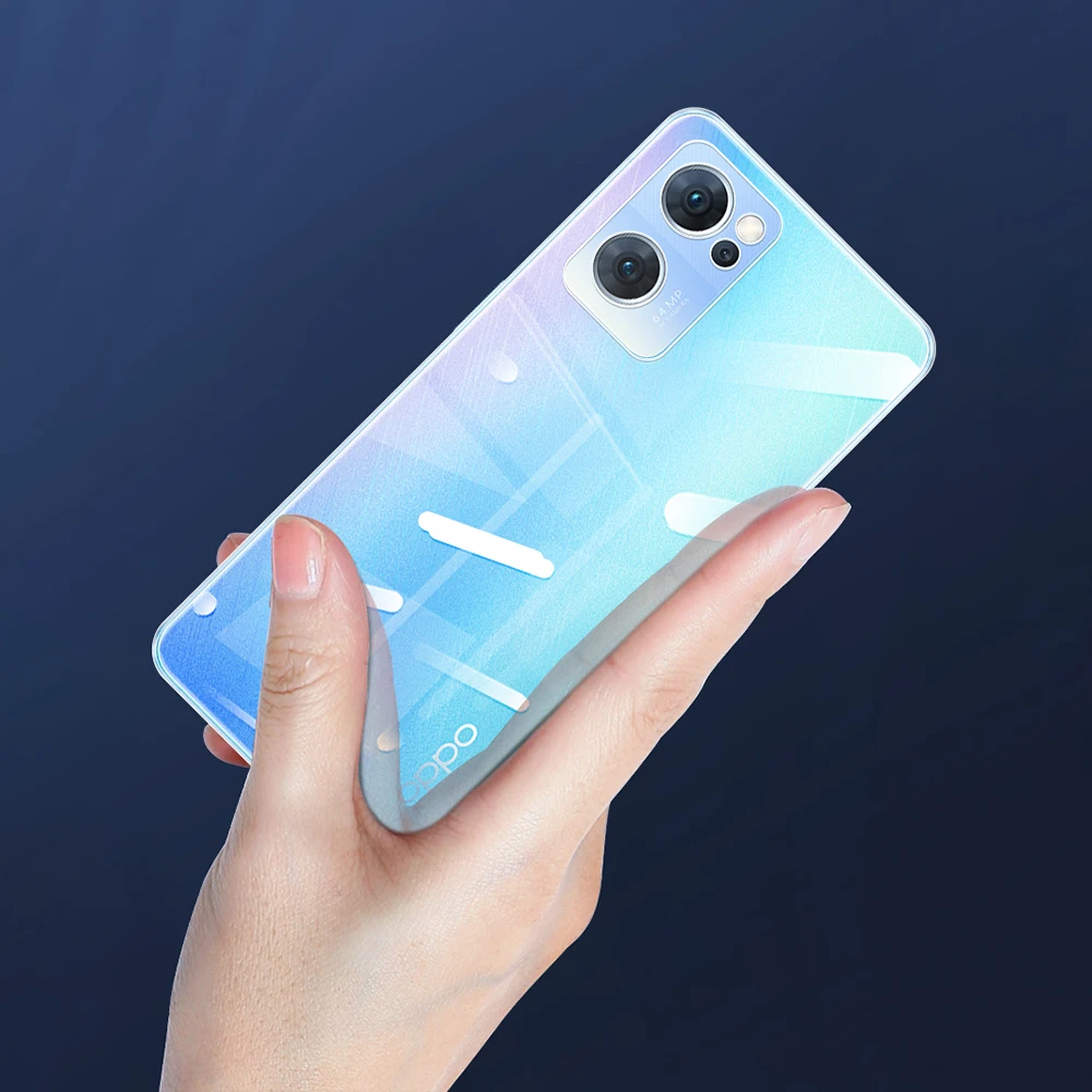 Transparent Phone Case for OPPO Reno 7 Pro SE Lite 7Z Coque Clear High Qualtiy TPU Original Back Cover Reno7 7Pro 7SE 5G Funda