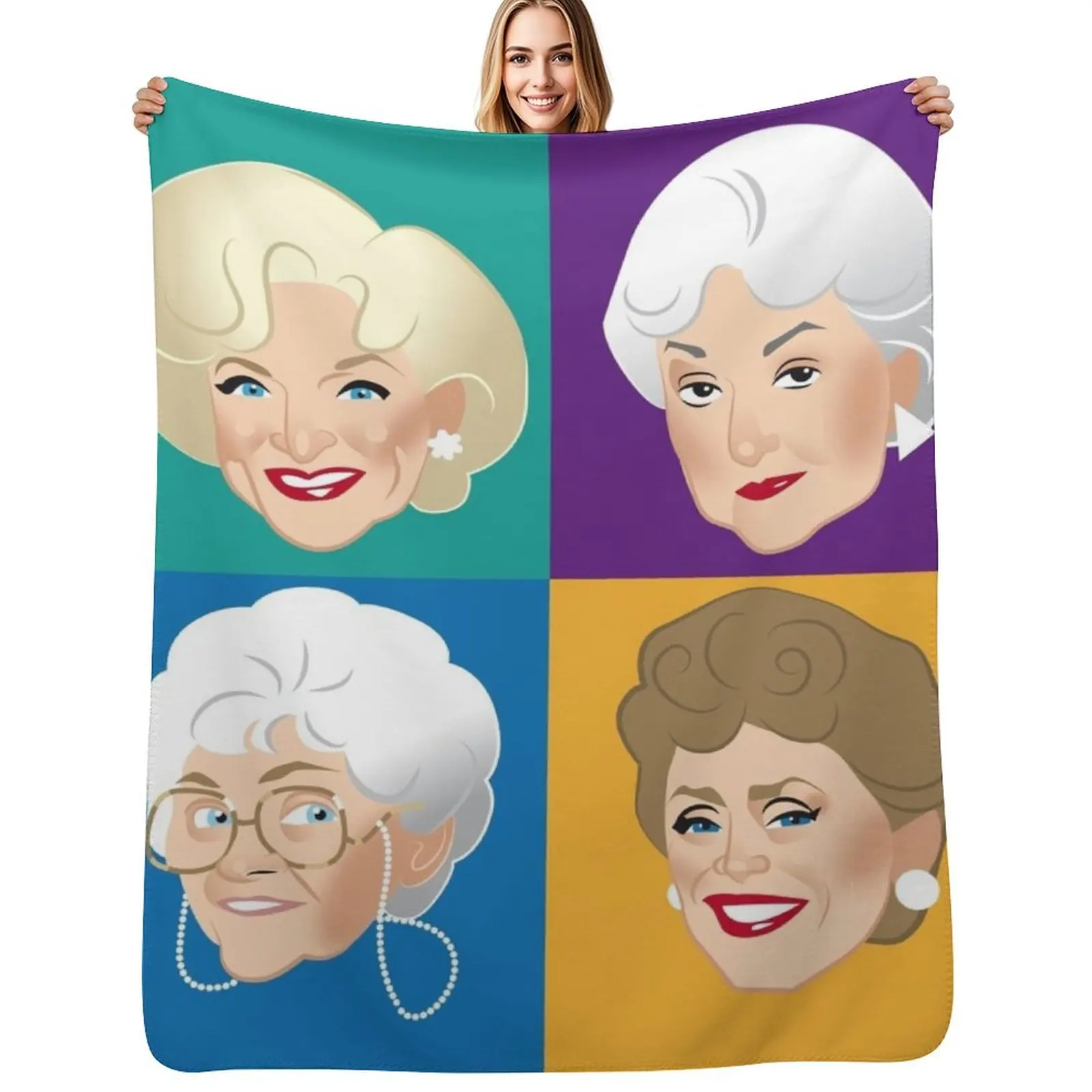 

Pals & Confidants Throw Blanket halloween Polar Plaid Designers Blankets