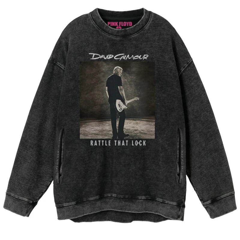 

Band Psychec Ro винтажный свитер с восковой краской, новый круглый Ne, мужской свитшот, осенне-зимний хлопковый свободный крой с принтом