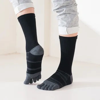1/5 Pairs Man 5 Finger Socks Long Compression Sweat-Absorbing Fitness Marathon Hiking Outdoor Basketball Calf Toe Sport Socks 3 1/5 Pairs Man 5 Finger Socks Long Compression Sweat-Absorbing Fitness Marathon Hiking Outdoor Basketball Calf Toe Sport Socks 3