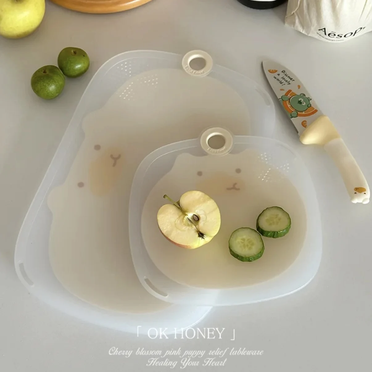 Anti-bacterial and mildew baby food special cutting board Mini home cutting vegetables cutting fruit food grade PP cutting board