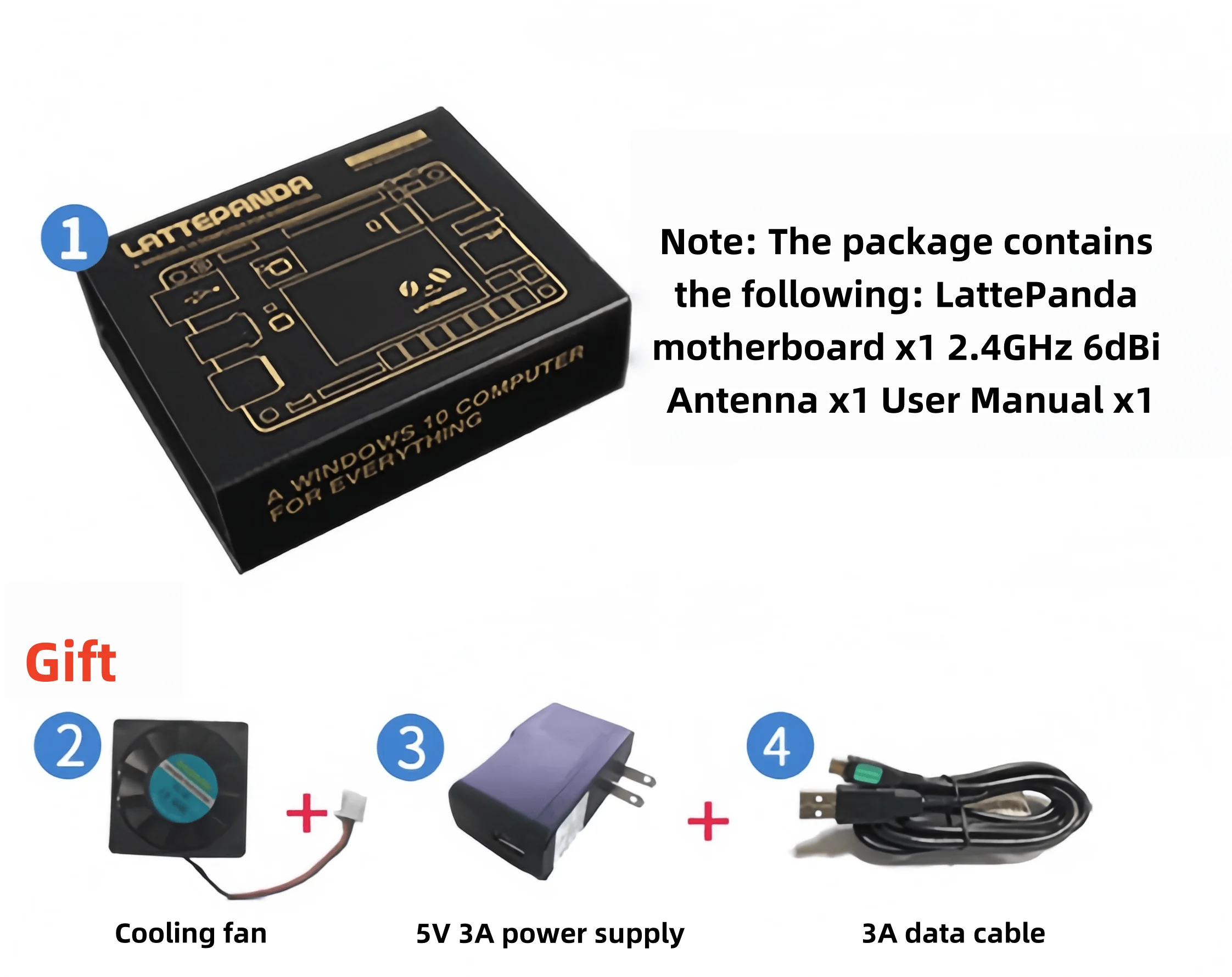 Carte de développement Latte Panda Windows 10 X86 Architecture Win10/Linux carte mère