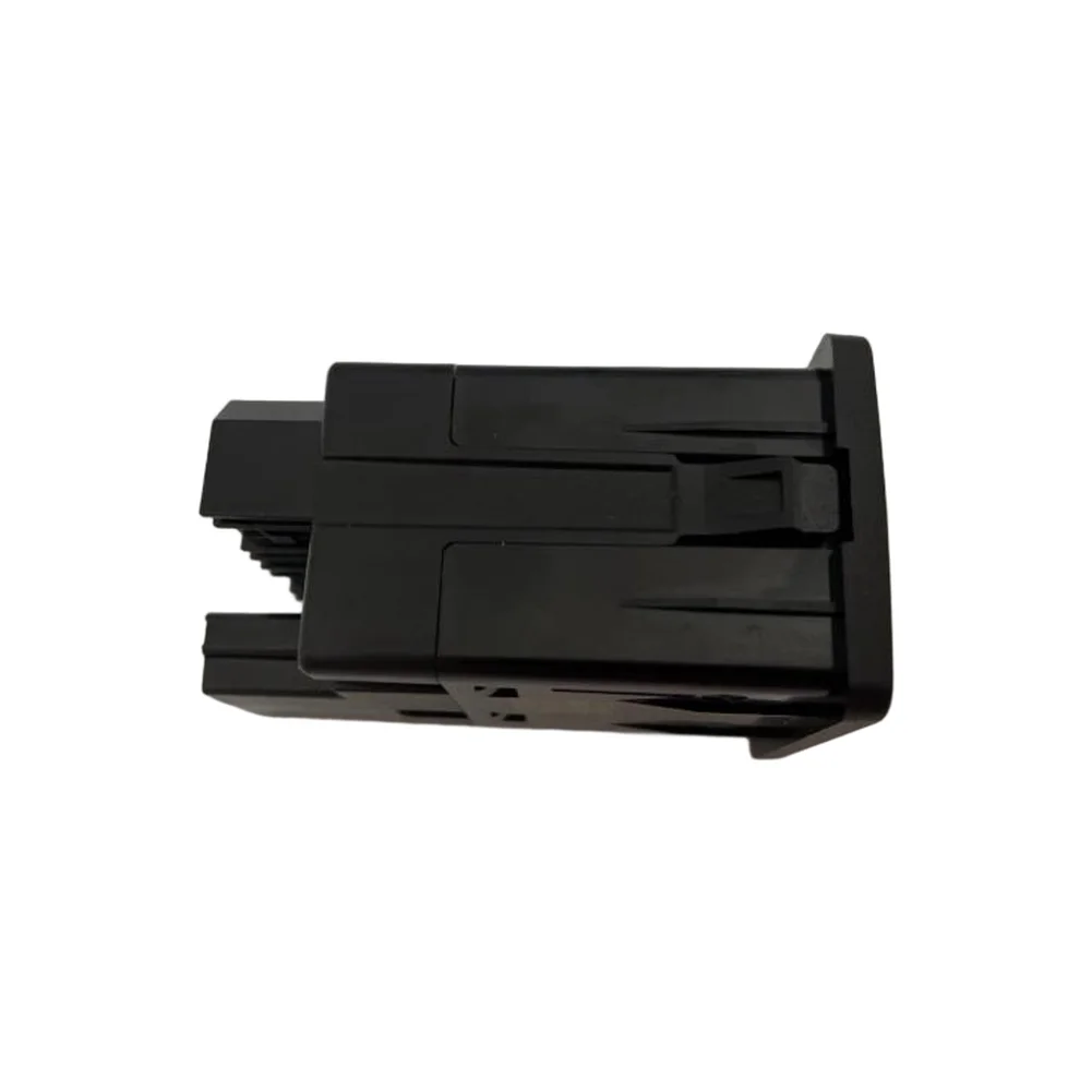 Front USB Socket Black Dual USB Port High Durability Plastic Easy Installation OEM Spec Design For Daily Commuting