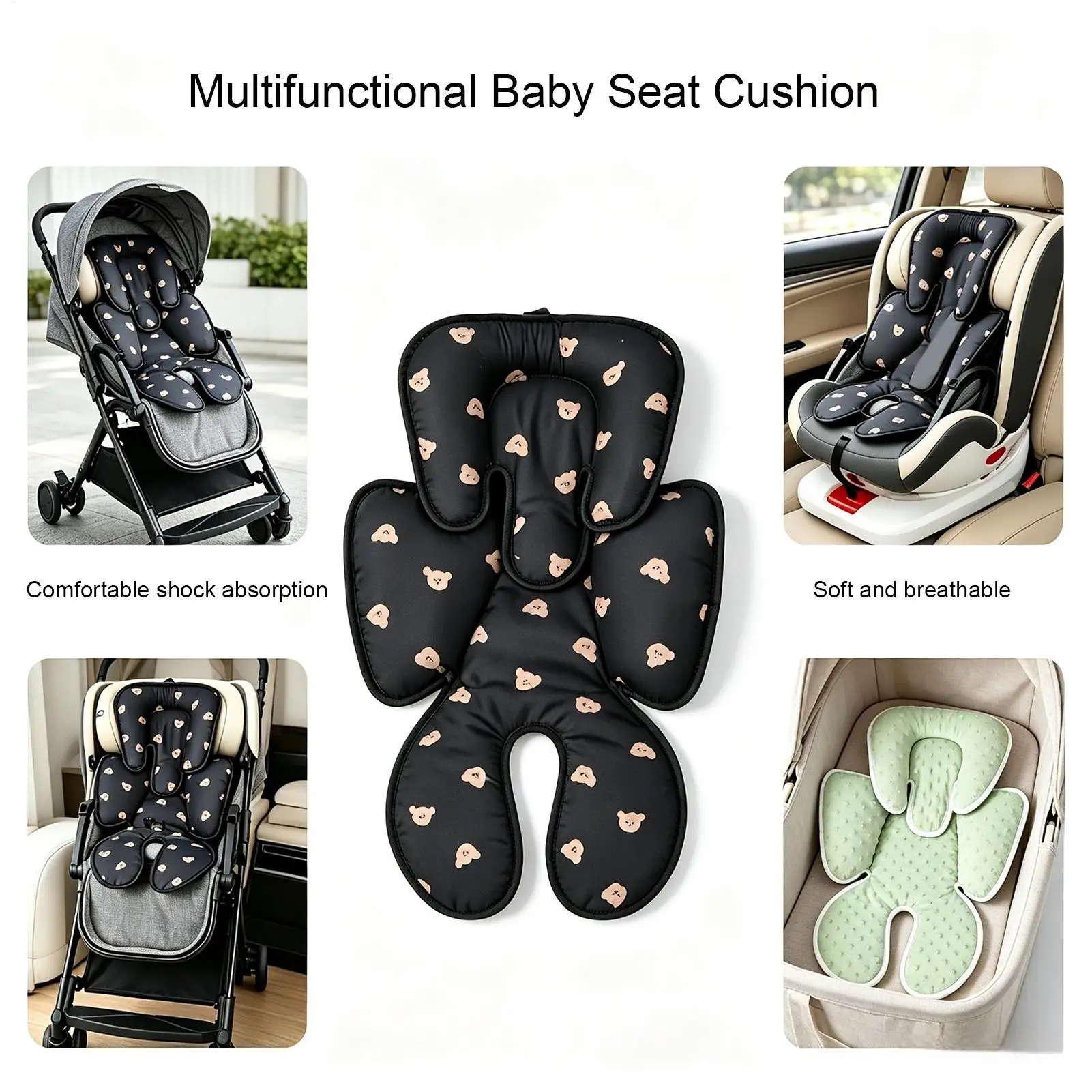 Kids Car Seat Insert Body Support Vehicle Chair Protector Base Vehicle Seat Cushion For Boys Girls Truck Stroller Automobile
