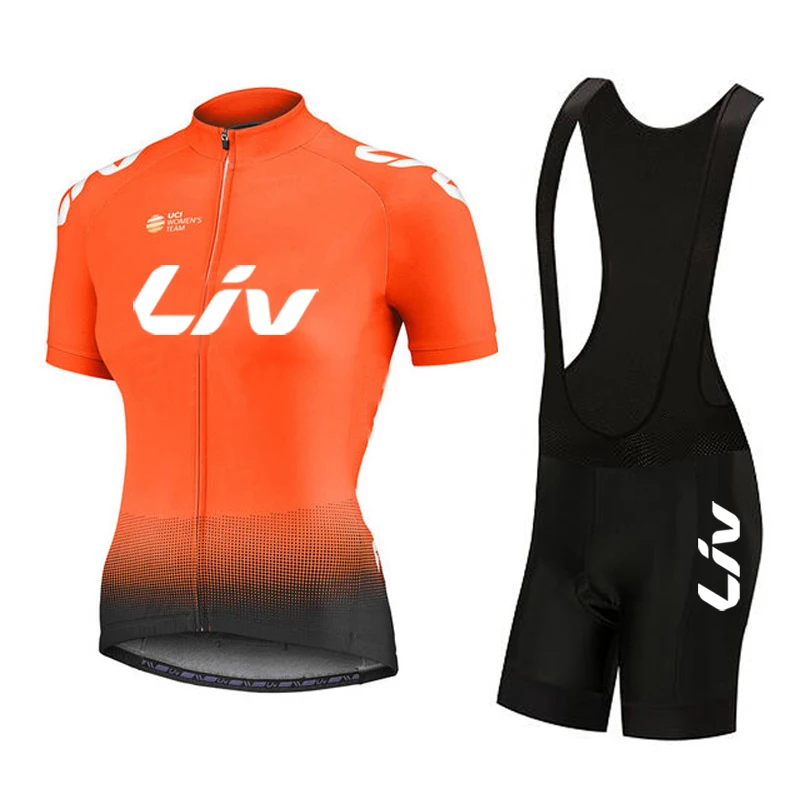 2023 LIV Women Team Bike Summer Cycling Jersey bib shorts Set Road Bicycle Jerseys MTB Bicycle Wear Breathable Cycling Clothing