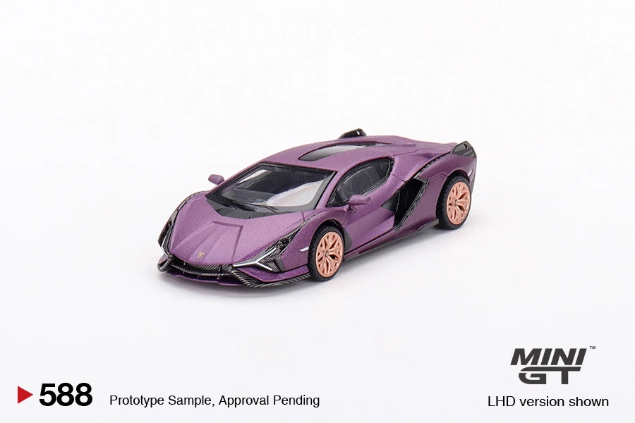 MINIGT 1/64 Lamborghini Sián FKP 37 Matte Viola SE30- HK Exclusive MGT00588-CH Alloy Die-cast Car Model Boy Toy Gift