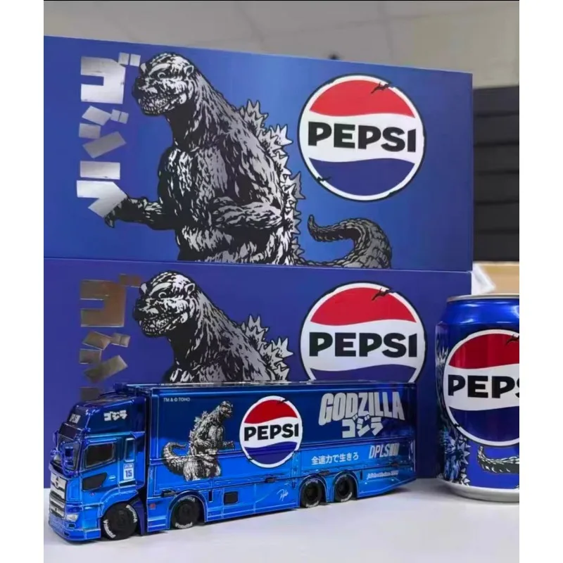 GCD1:64 Pepsi Joint Coating Trailer Hong Kong Chezai Exhibition Limited Die Casting Alloy Car Model.