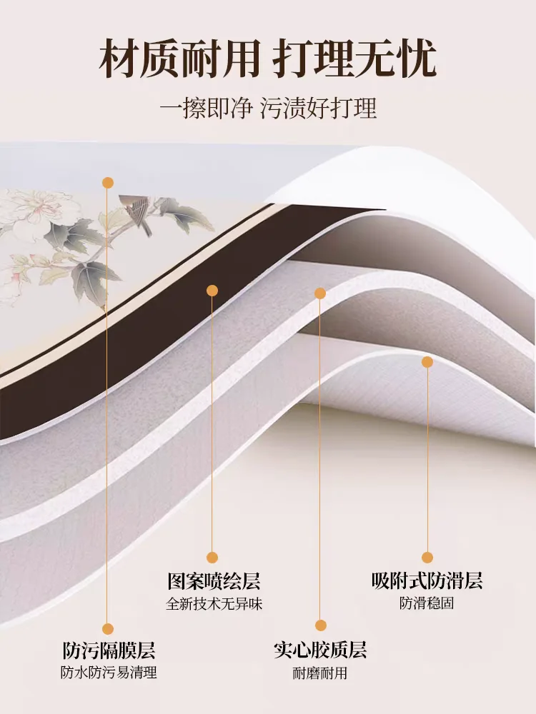 New Chinese tablecloth mat is disposable, waterproof and oil-proof