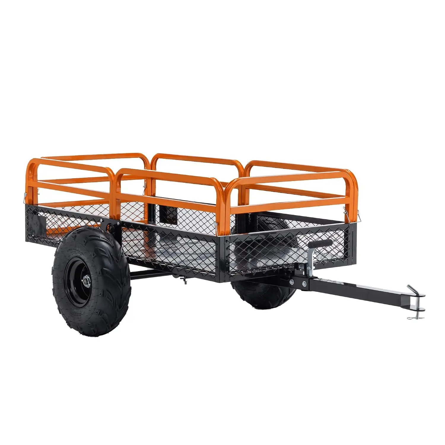 1500 LBS 15 Cubic Feet Tow Behind Dump Cart for ATV UTV Lawn Tractor Garden Use, Customized
