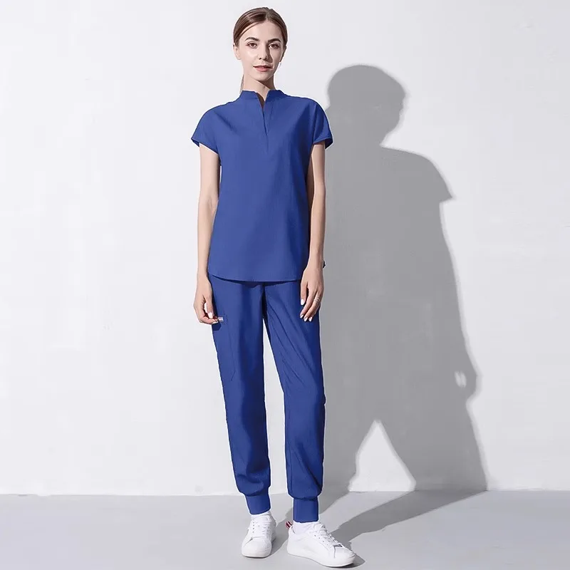 

Fashion Women Workwear Scrub Tops+pant Medical Uniform Surgery Scrubs Shirt Short Sleeve Pet Shop Doctor Nurse Nursing Uniform