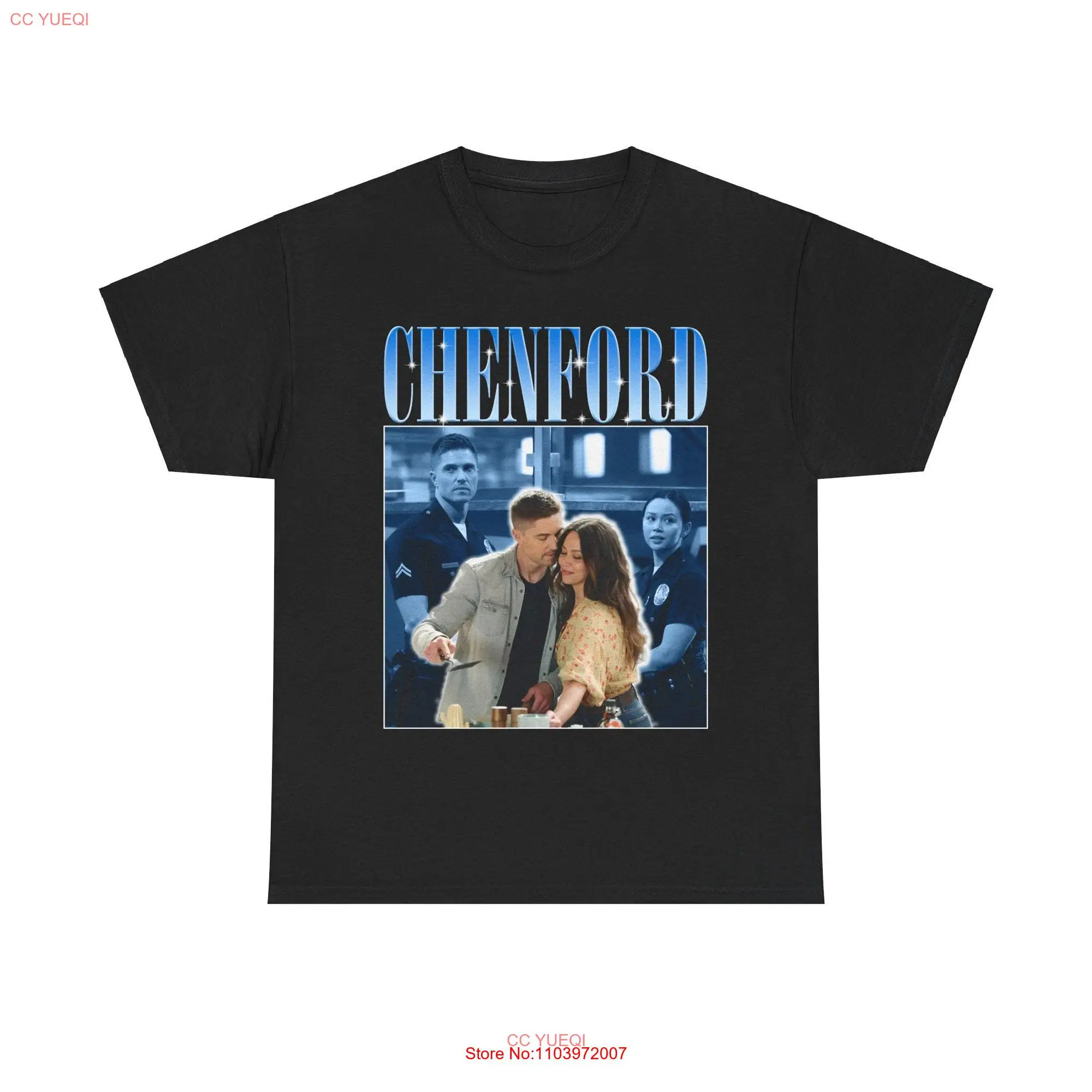 Chenford Retro Vintage T Shirt The Rookie lucy chen tim bradford Design Merch long or short sleeves