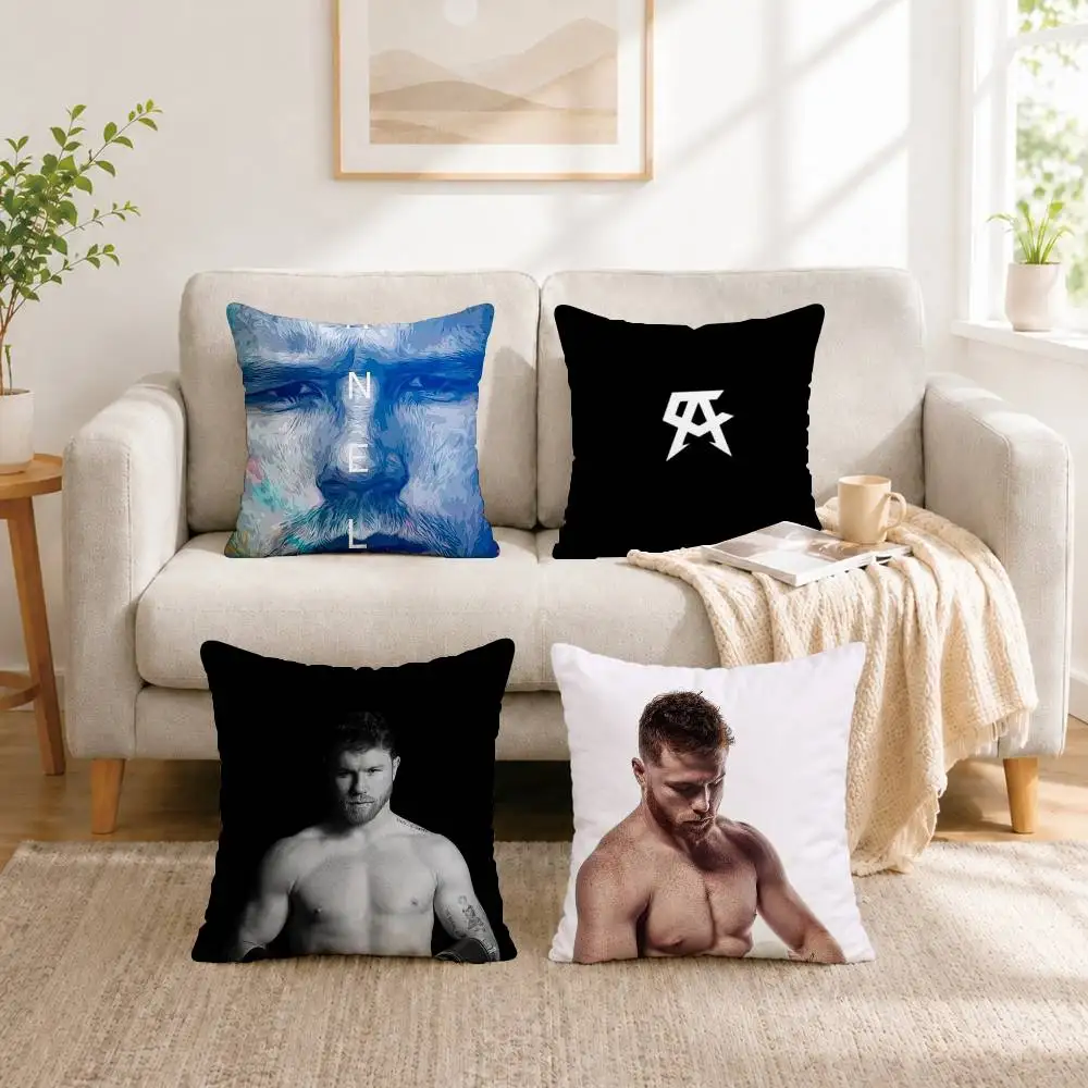 B-Boxer Canelo Alvarez Canelo Square Double-Sided printed Pillow Case Bedroom Bedside Pillow Sofa Cushion Cover Gift
