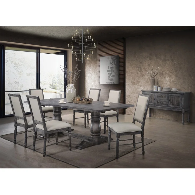 

Leventis Weathered Gray 7-Piece Dining Set