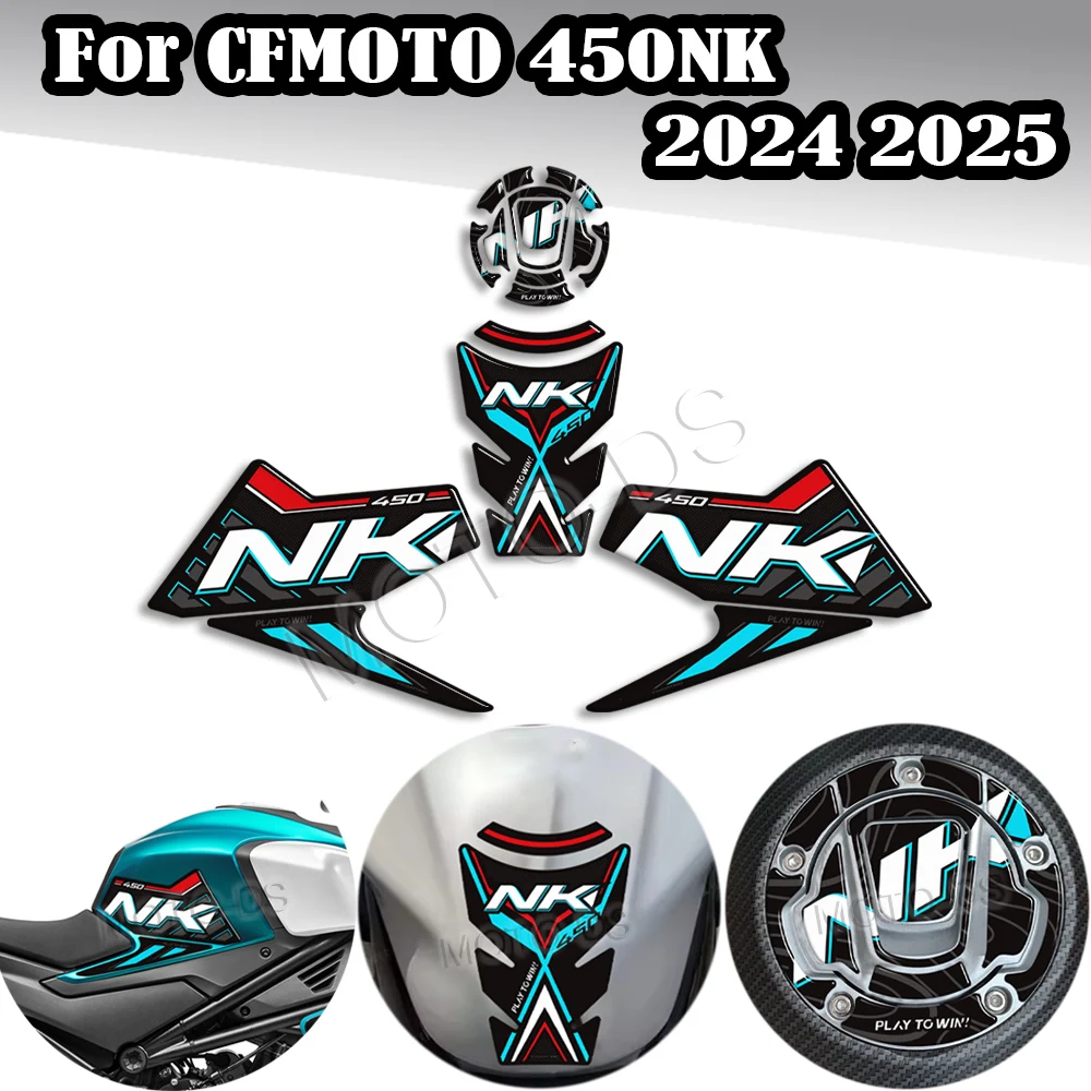 

For CFMOTO 450NK 450 NK NK450 Motorcycle Tank Pad Side Grips Gas Fuel Oil Knee Protector Stickers Decals 2024 2025
