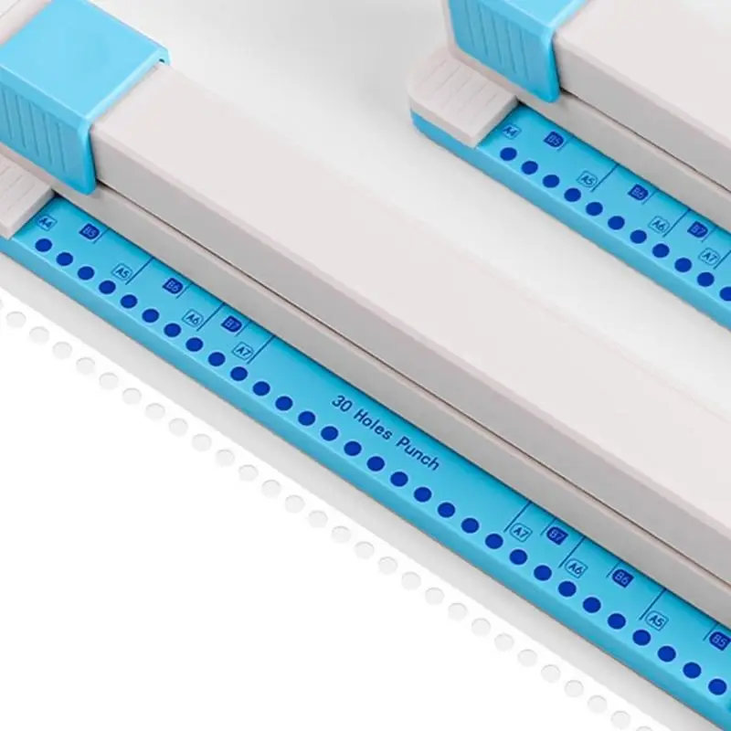 30 Löcher Slide Paper Puncher Machine für Büro- und Schulhandbuch Paper Puncher