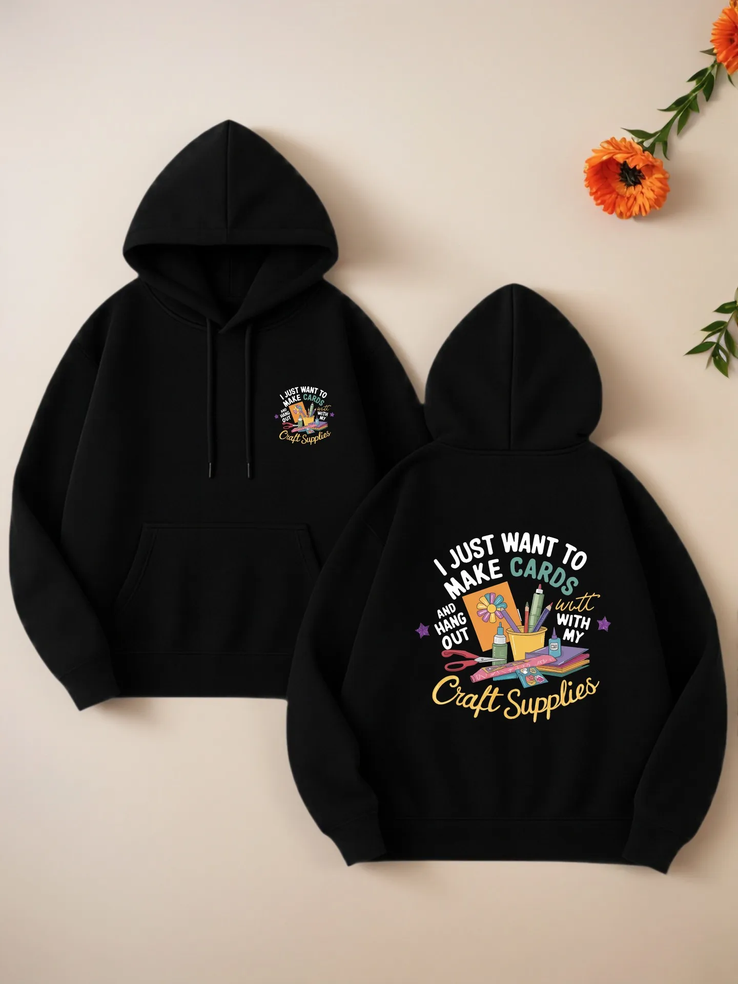 

Graphic Hoodie Women, Cute Print, Casual Aesthetic, Soft Fabric, Casual Everyday Wear, For Teens