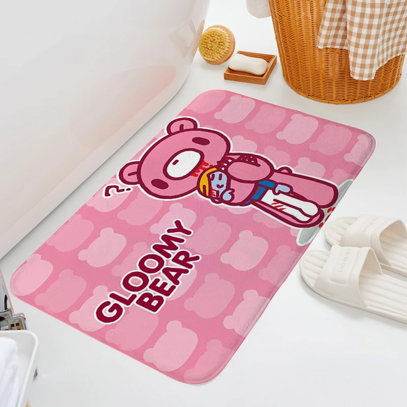 

Custom Rug for Bed Room S-Gloomy Bears Kitchen Treadmill Rugs Entrance Doormat Room Floor Carpets Bathroom Mat Non Slip Carpet