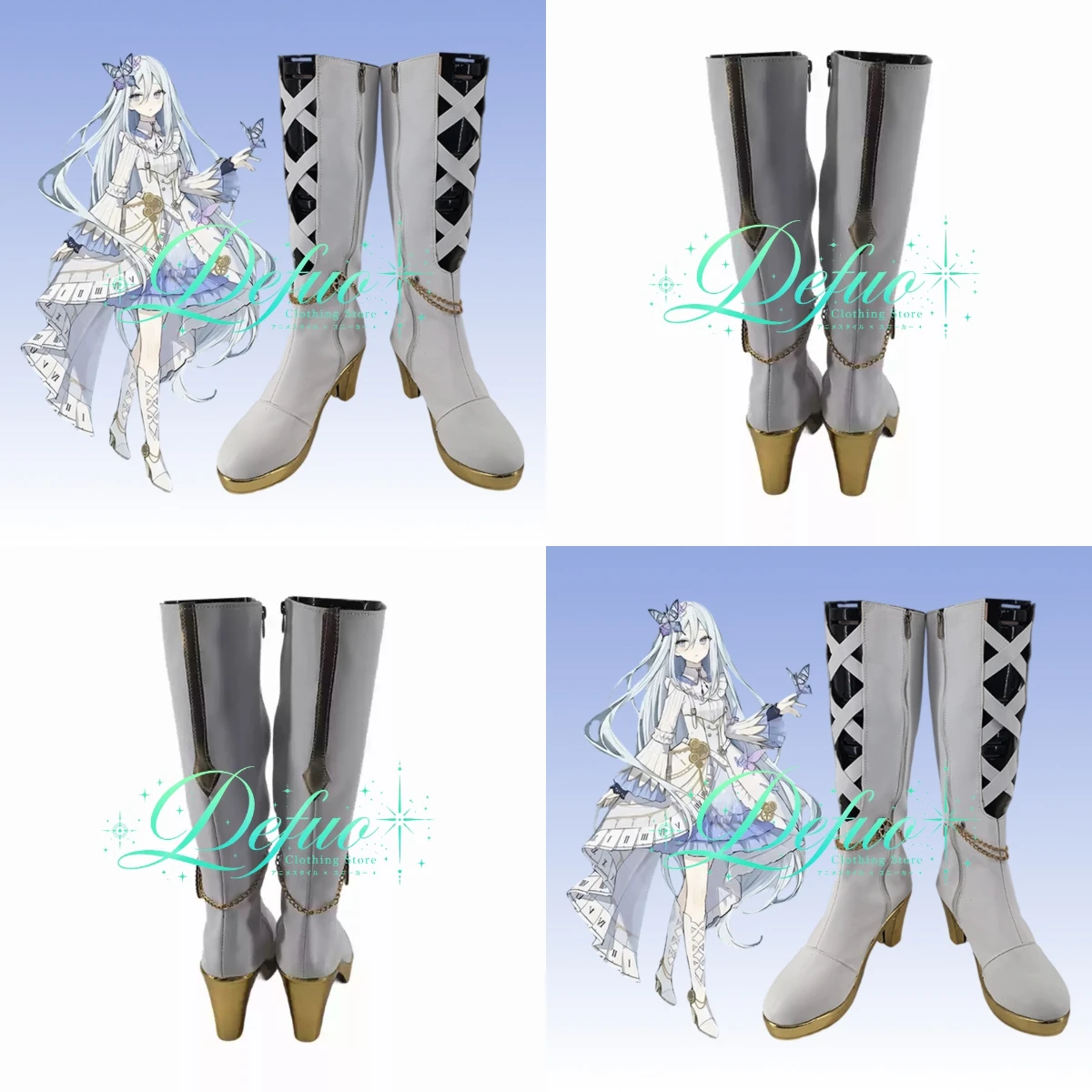 Shoe Customization Project Sekai Kanade Yoisaki Role Playing Shoes Handicraft Game Anime Halloween Party Dress Up Uniform