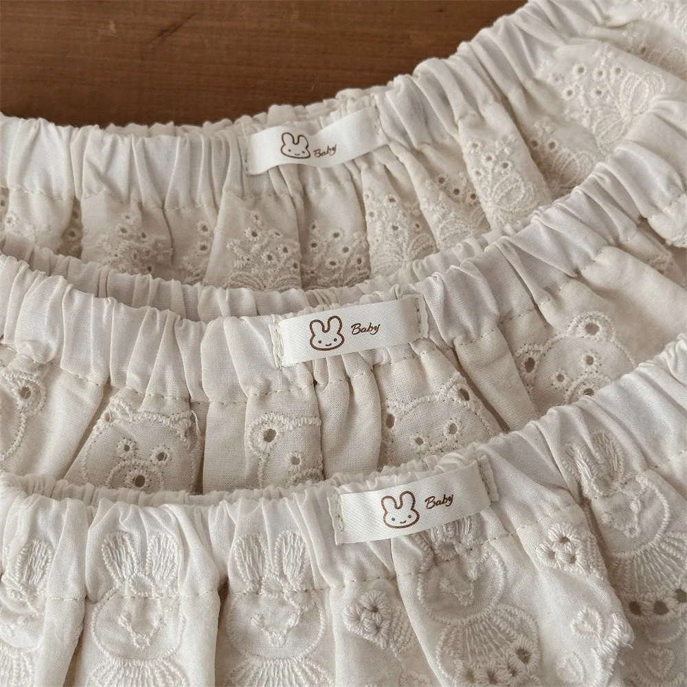 Cute Lace Embroidered Harajuku Skirt Lace Layered Lace-up Bandage Skirt Apron Gauze Skirt Girl