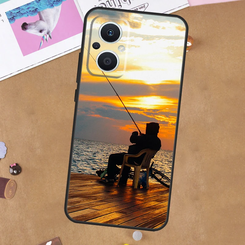 Canna da pesca per OPPO Reno 12 13 14 11 10 Pro 14F 13F 12F 11F 7 8 Lite 8T OPPO Trova X9 X5 X6 X8 Pro Custodia