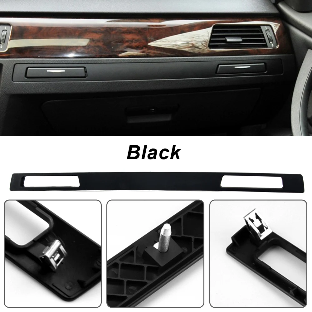 1x Cover Trim Water Cup Trim For BMW 3-series Holder Panel Trim Modern Style Right 1x 33 X 535mm Black Brand New High Quality