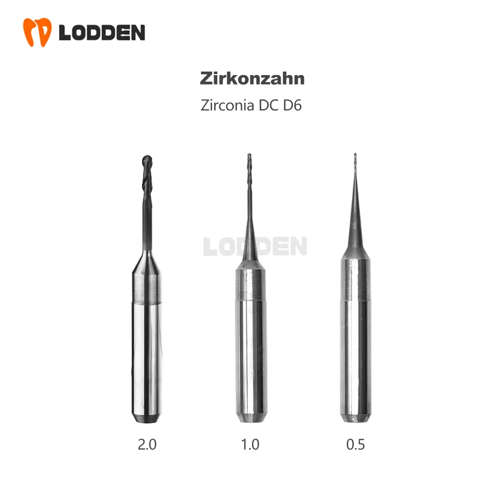 Zirkonzahn Milling Burs D6 Diamond Coating Milling Cutter For Zirconia Lithium Disilicate PMMA Metal Zirkonzahn Milling Machine