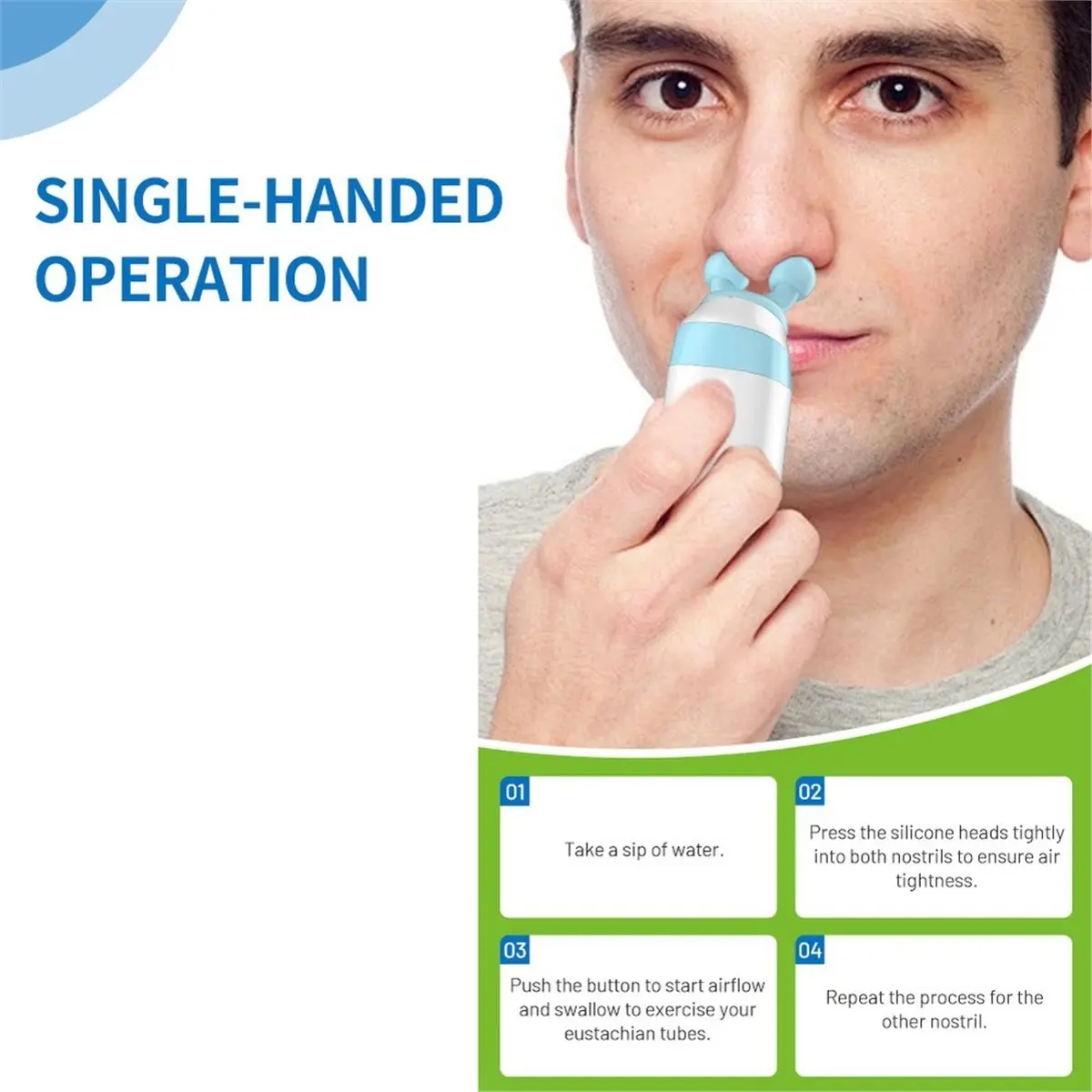 [N84R] Electric Tinnitus Relief Device Ear Pressure Expander for Treat Ringing Relieve Pain Dizziness Otitis Improve Hearing