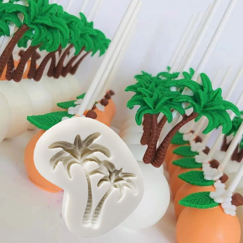 Fashion Coconut Tree Pattern Silicone Mold Fondant Chocolate Mousse Mold Baking & Pastry Tool Cake Tool