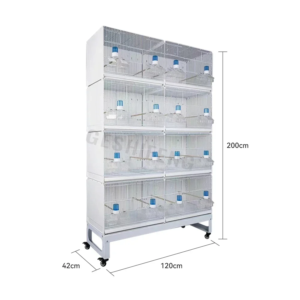 High Quality 120*42*200cm 4 Layers Bird Cage Designer and Fancy Iron Birdcage for Birds and Decoration