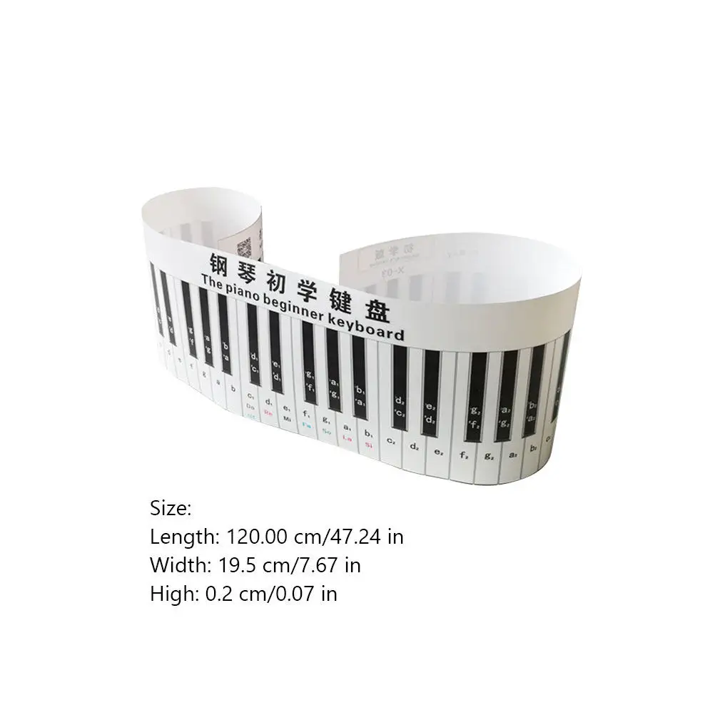 Piano Keyboard Decals 3D Finger Practice Guide for Beginners Electronic Piano Learning Stickers