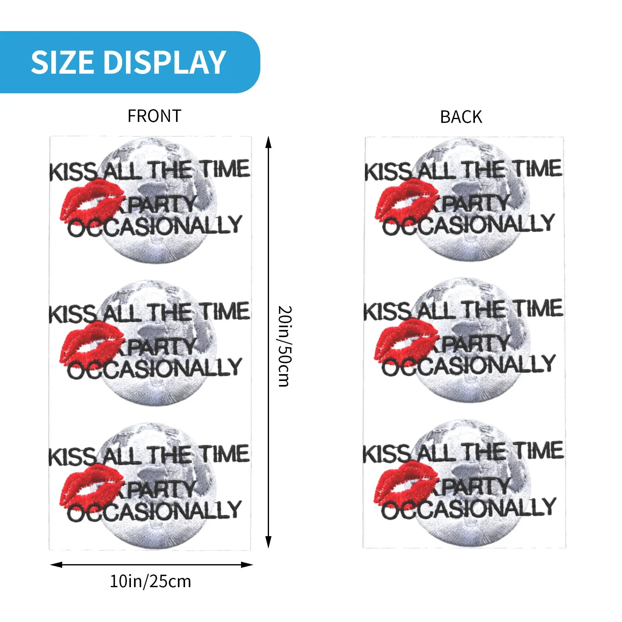 Kiss All The Time Disco Occasionall Harrys Music Styles Bandana Winter Neck Warmer Wrap Face Scarf for Ski  Gaiter Headband