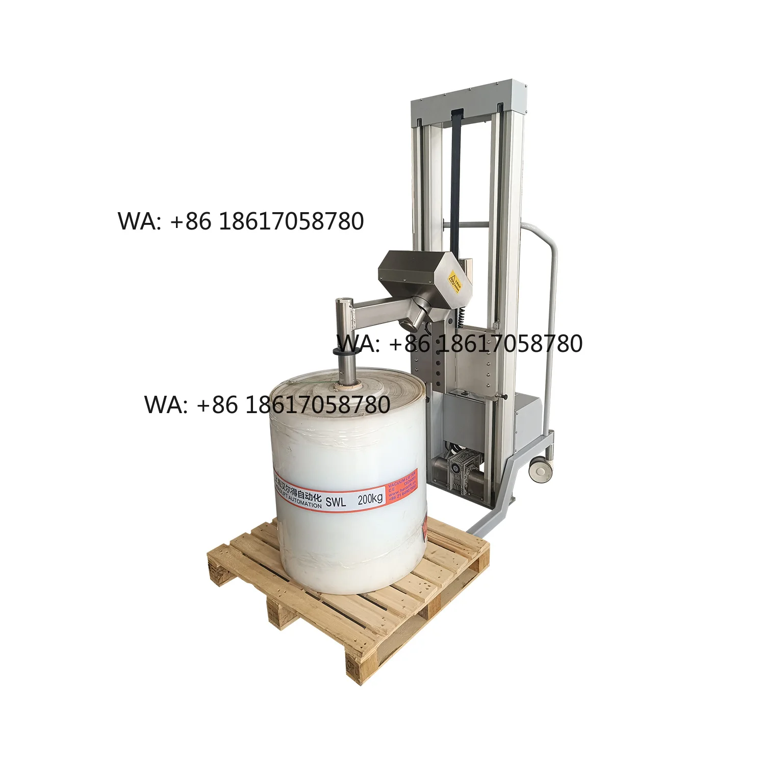 Industrial Vacuum Coil Tilter and Lifter | Efficient Aluminum Mother-Roll Lift Trolley