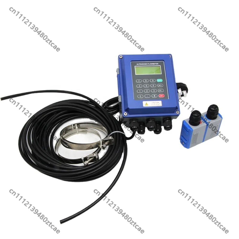 Clamp-on Handheld Portable Ultrasonic Flow Meter with CE Certified, Non-invasive External Clamp Installation