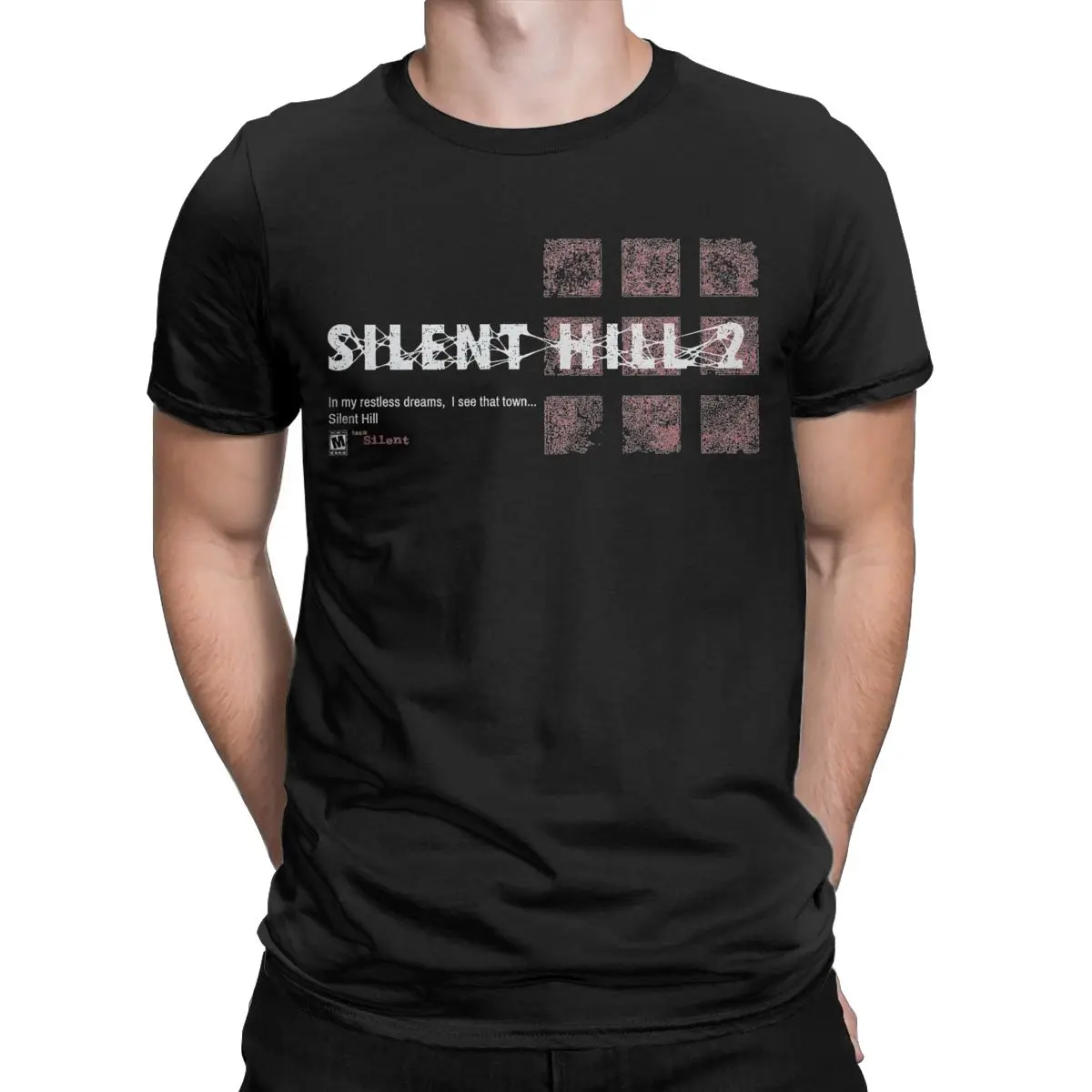 Men Silent Hill 2 In My Restless Dreams T Shirt 100% Cotton Clothing Crazy Short Sleeve O Neck Tee Shirt Printed T-Shirt