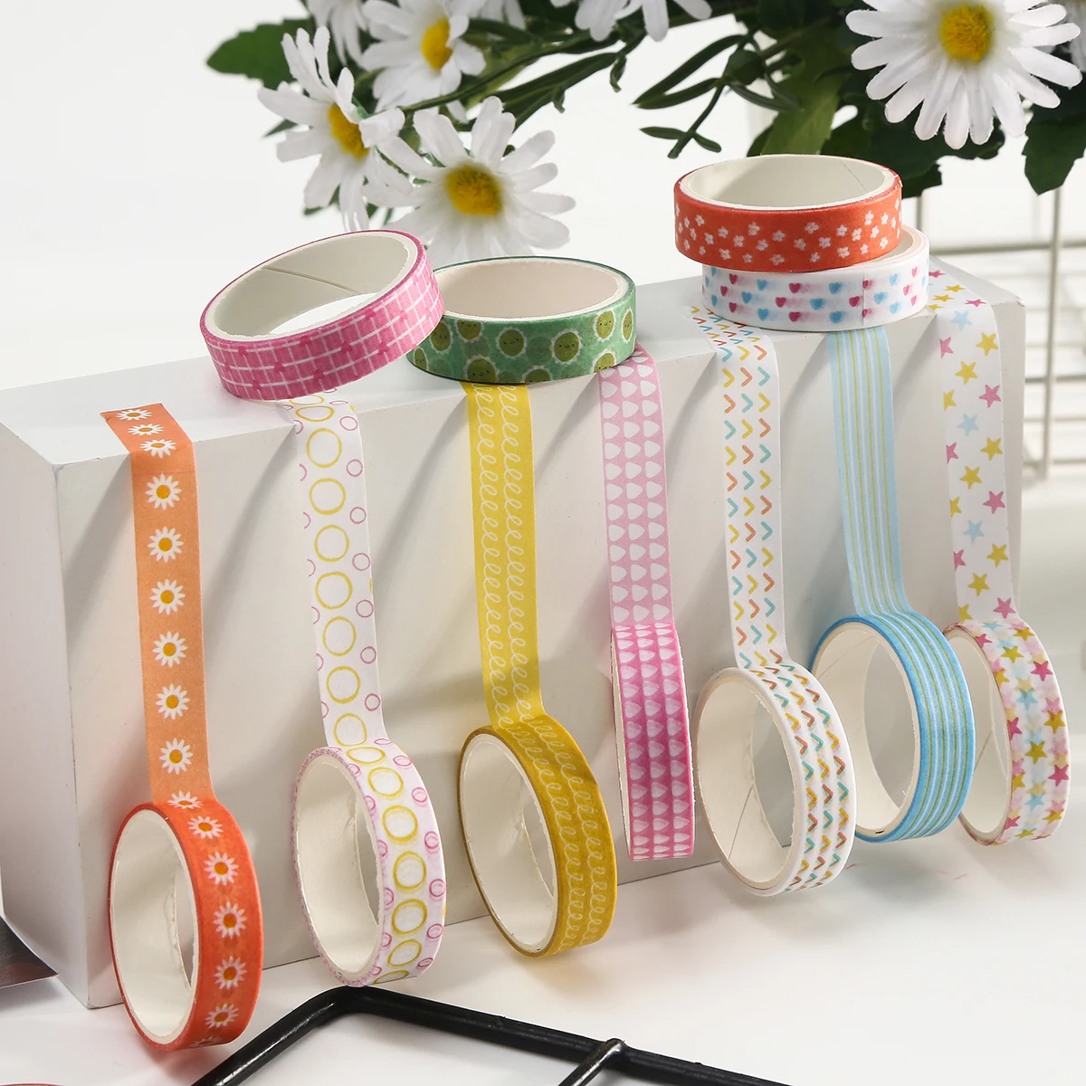 Cartoon Retro Vintage Washi Tape Set, geeignet für DIY-Fotorahmen, Tagebücher, Geschenkverpackungen, exquisite Dekorationsartikel.