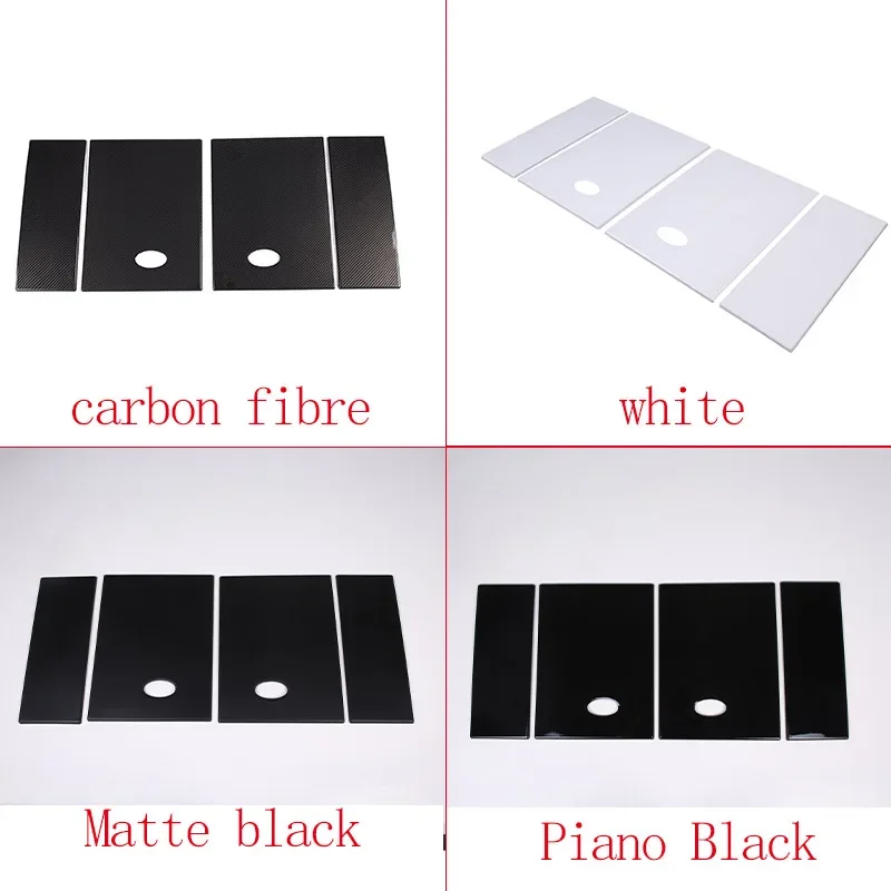 ABS ألياف الكربون/أسود لاند روفر المدافع 110 130 2020-2024 نافذة السيارة الخلفية الجانبية لوحة تزيين ملصق اكسسوارات السيارات #2