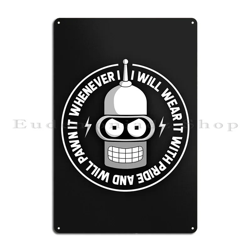Bender Metal Plaque Poster Living Room Garage Plaques Club Bar Personalized Mural Tin Sign Poster