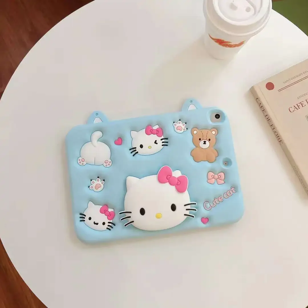 Imagem -06 - Eva Hello Kitty Case Suporte para Samsung Galaxy Tab a9 8.7 X110 Tab A9plus X216 Tab a8 a7 Lite T220 Capa à Prova de Choque Funda Crianças