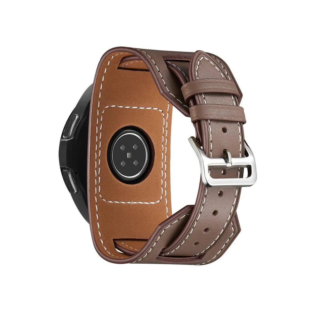 20mm 22mm Leather Strap for Samsung Galaxy Watch 6 5 4 44mm 40mm/Classic/Gear S3 Wristband for Huawei Watch 4/Pro/GT GT2 3 Belt