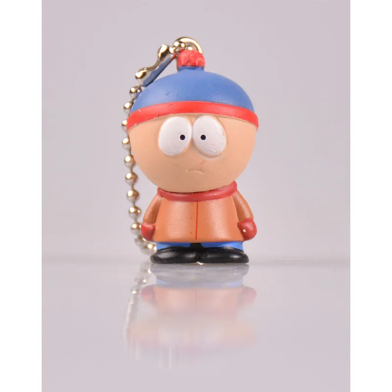 5pcs/Set South Park Anime Action Figure Keychain Pendants Pvc Model Collectible Toys Ornament Decorations Statue Doll Gift