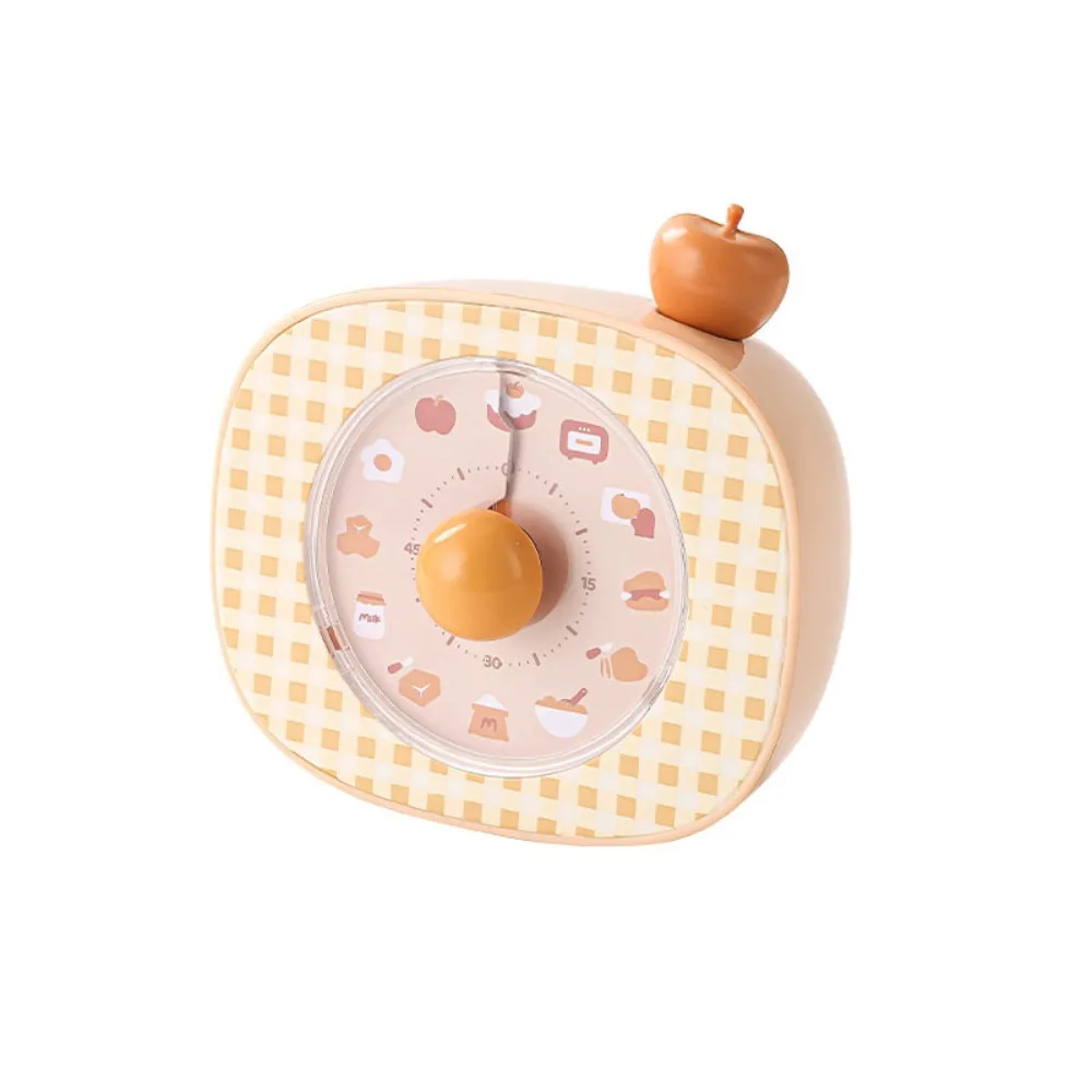 Magnetic Visual Timer Ultra Silent Visualization Kitchen Mechanical Timer 60-Minute Cartoon Countdown Clock Children Studying