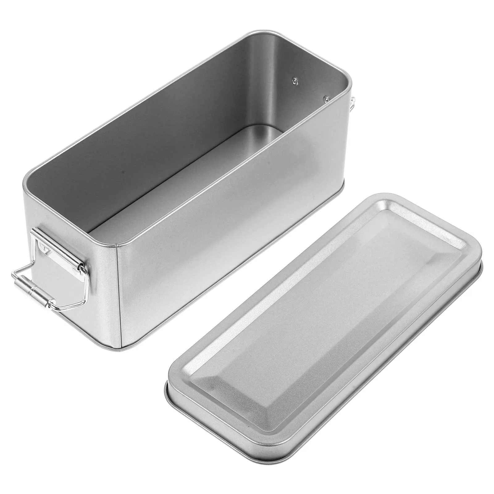 

Vintage Tinplate Candy Box Silver Cookie Tin for Snacks Storage Metal Box With Lid Holiday Gift Small Tin Boxes Tea