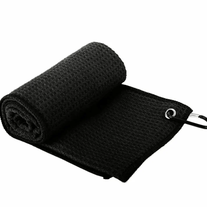 1 Stück Golfhandtücher, 30 cm x 30 cm, 11,81 Zoll x 11,81 Zoll, Mikrofaser-Golfhandtuch mit Waffelmuster – enthält Golfhandtücher – Detail 7