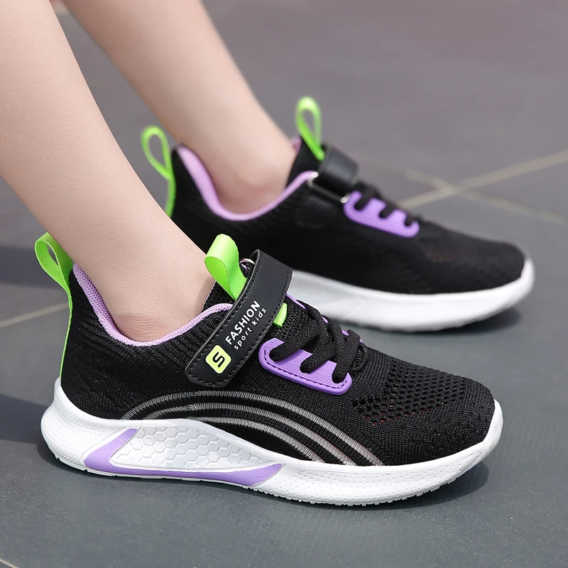 

Kids Fashion Daily Sneakers Minimalist Style Soft Mesh Anti-slip Light Shoes Outdoor Running Sports Walking Wear